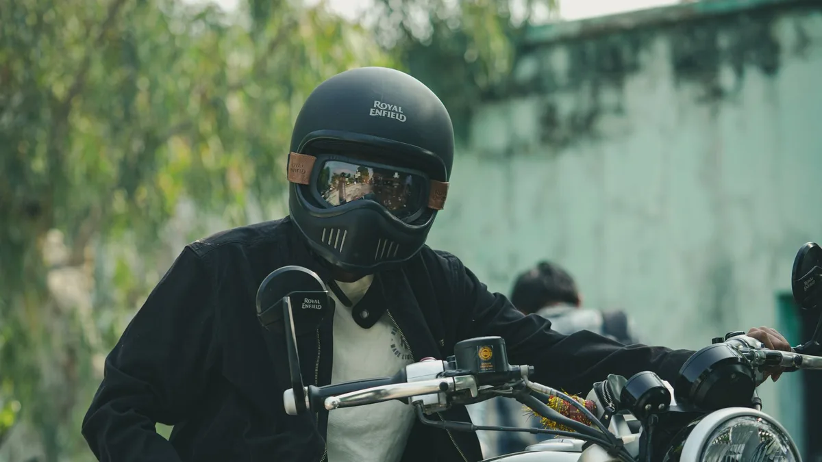 Armação flexível TR90 para motociclista com capacete